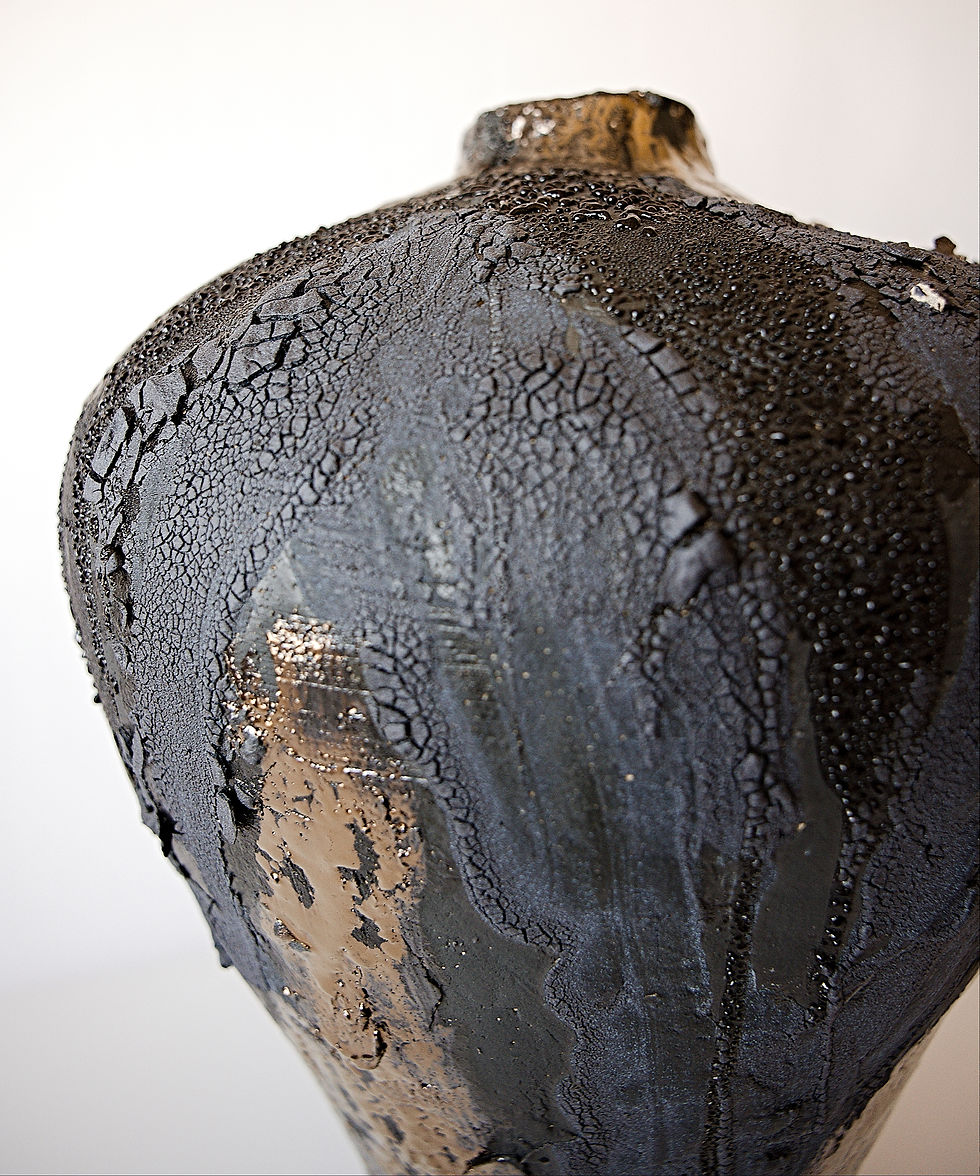 Thumbnail: Black Moody Vessels With Gold