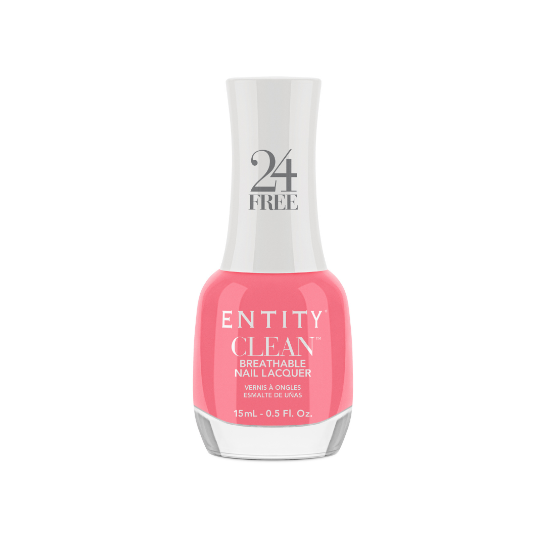 Entity Clean - Breathable Nail Lacquer LADY IN PINK ( 15 ml ).