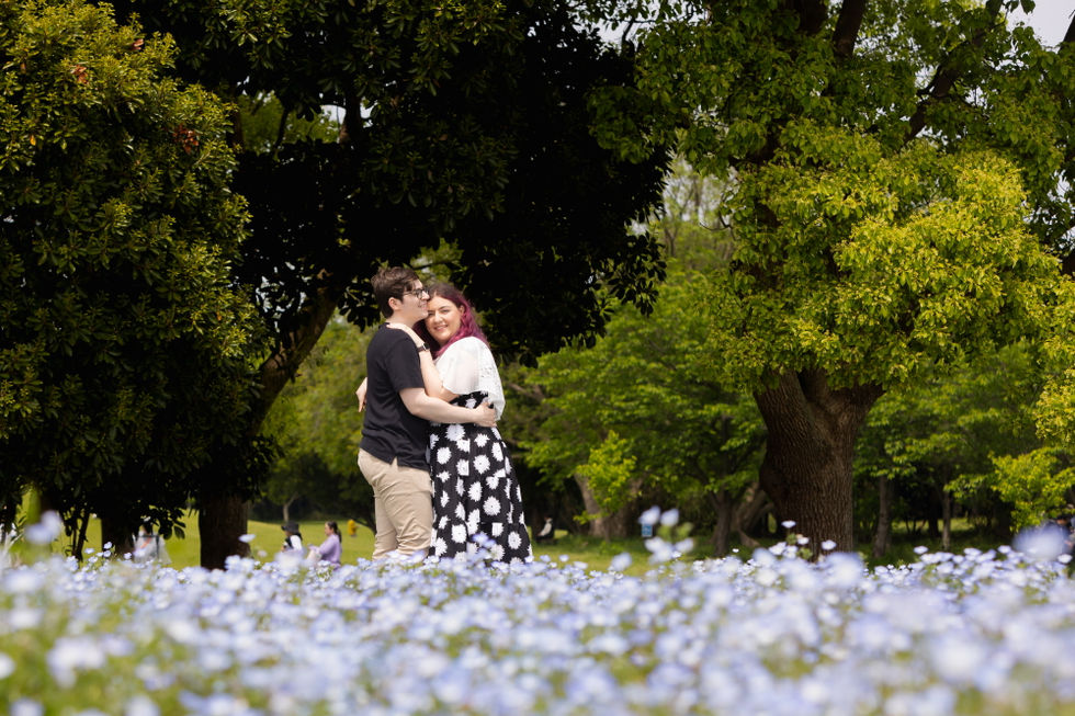 Surprise propose.Uminonakamichi seaside park.Fukuoka pre-wedding.