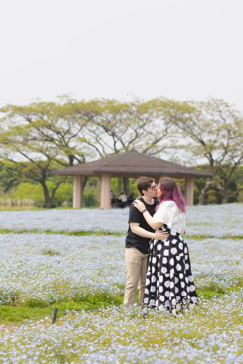 Surprise propose.Uminonakamichi seaside park.Fukuoka pre-wedding.