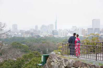 舞鶴公園 福岡 結婚写真 結婚撮影 出張撮影 前撮りロケーションフォト ブライダルカメラマン 森永健一