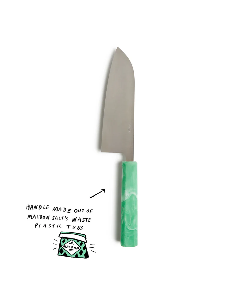 Allday Goods Santoku Maldon Knife