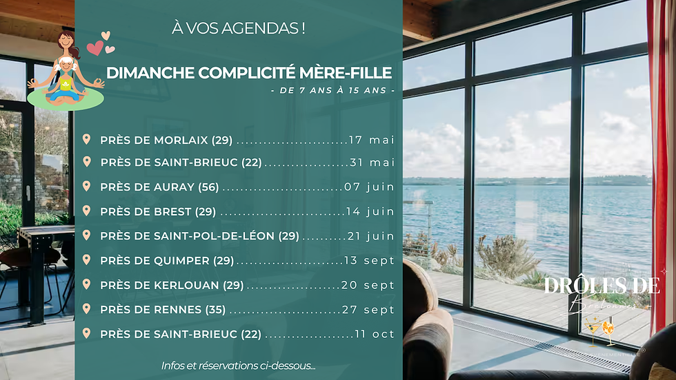 Procains événements Complicité Mère-Fille Drôles De Bretonnes