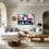 Thumbnail: 1095 - Schilderij piano, Herman Brood stijl, abstract, kleurrijk, neon, kunst