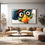 Thumbnail: 1125 - Schilderij gekke grappige vogel met pet, humor