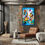 Thumbnail: 1146 - Schilderij grappige eenden, Herman Brood stijl, abstract, humor, kunst