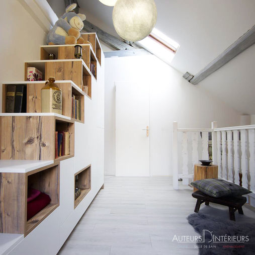 Aménagement bibliothèque par Auteurs D'Intérieurs, Plaisir