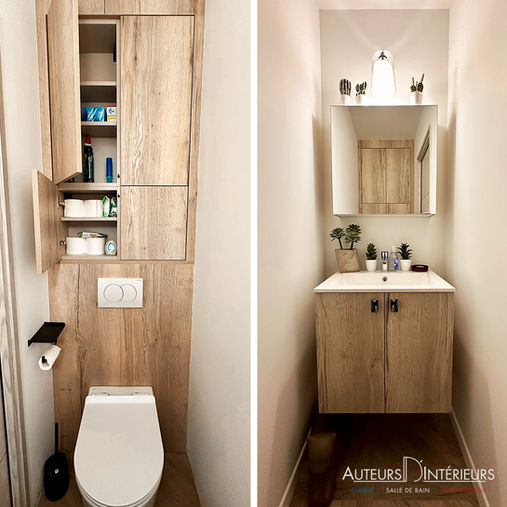 Aménagement toilettes par Auteurs D'Intérieurs, Plaisir