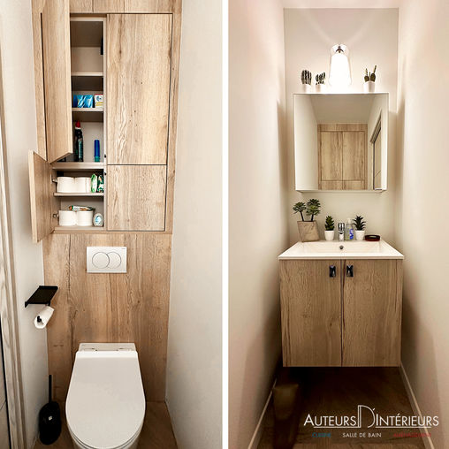 Aménagement toilettes par Auteurs D'Intérieurs, Plaisir