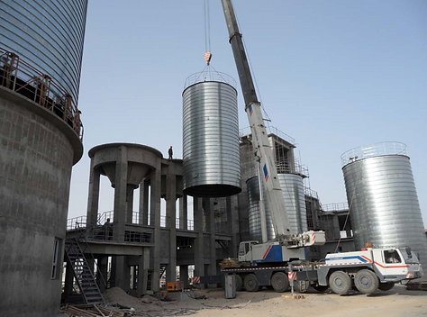 spiral silo for cement