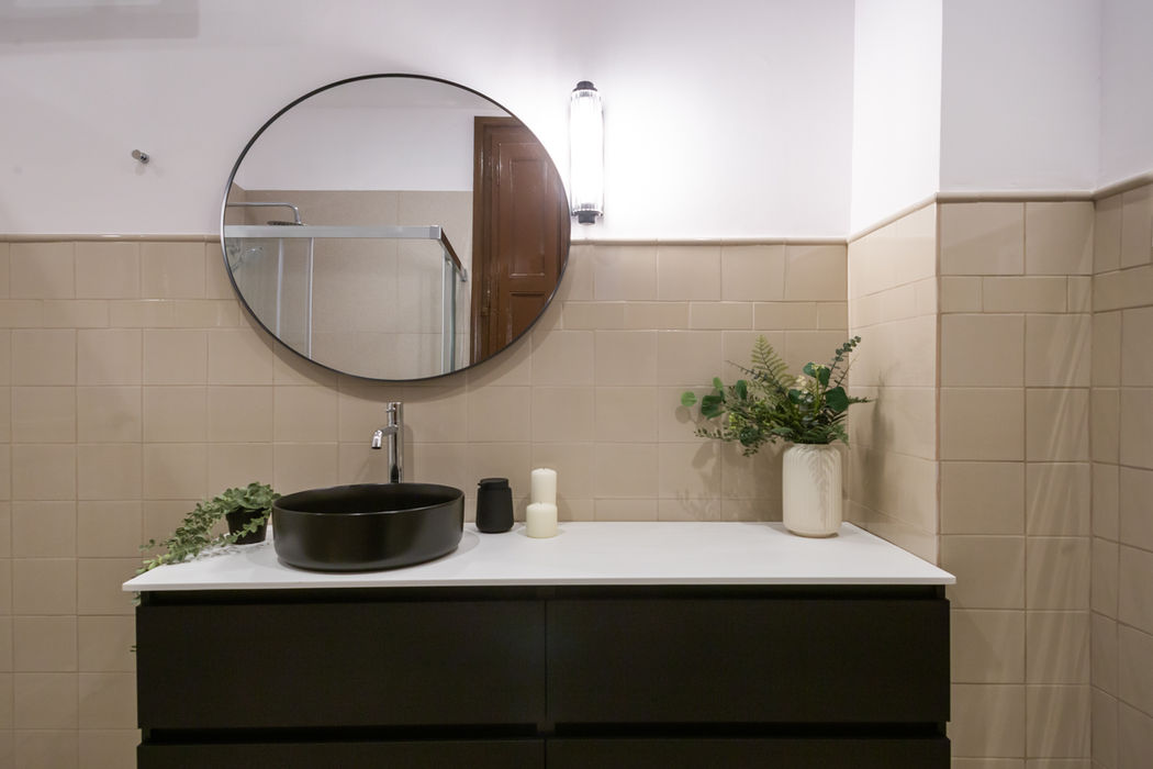Baño compartido en Haaus Coliving, habitaciones en Gràcia – Barcelona.