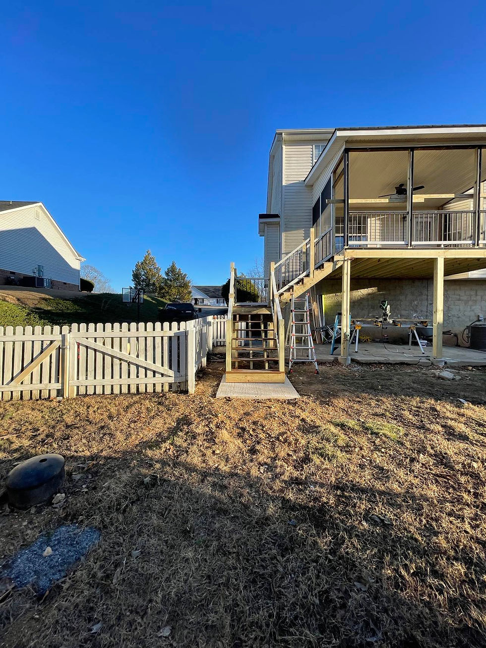 During Wood Deck Screen System 6