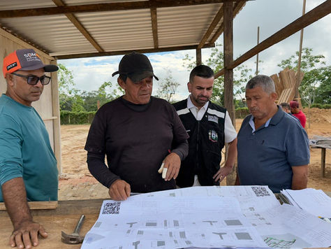 Prefeito Rodrigo Damasceno acompanha início das obras da UBS Porte II Maria Espanhol no Bairro Triângulo