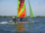 Onze Hobie Cat in actie