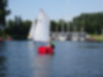 Onze Optimisten zeilen in de haven