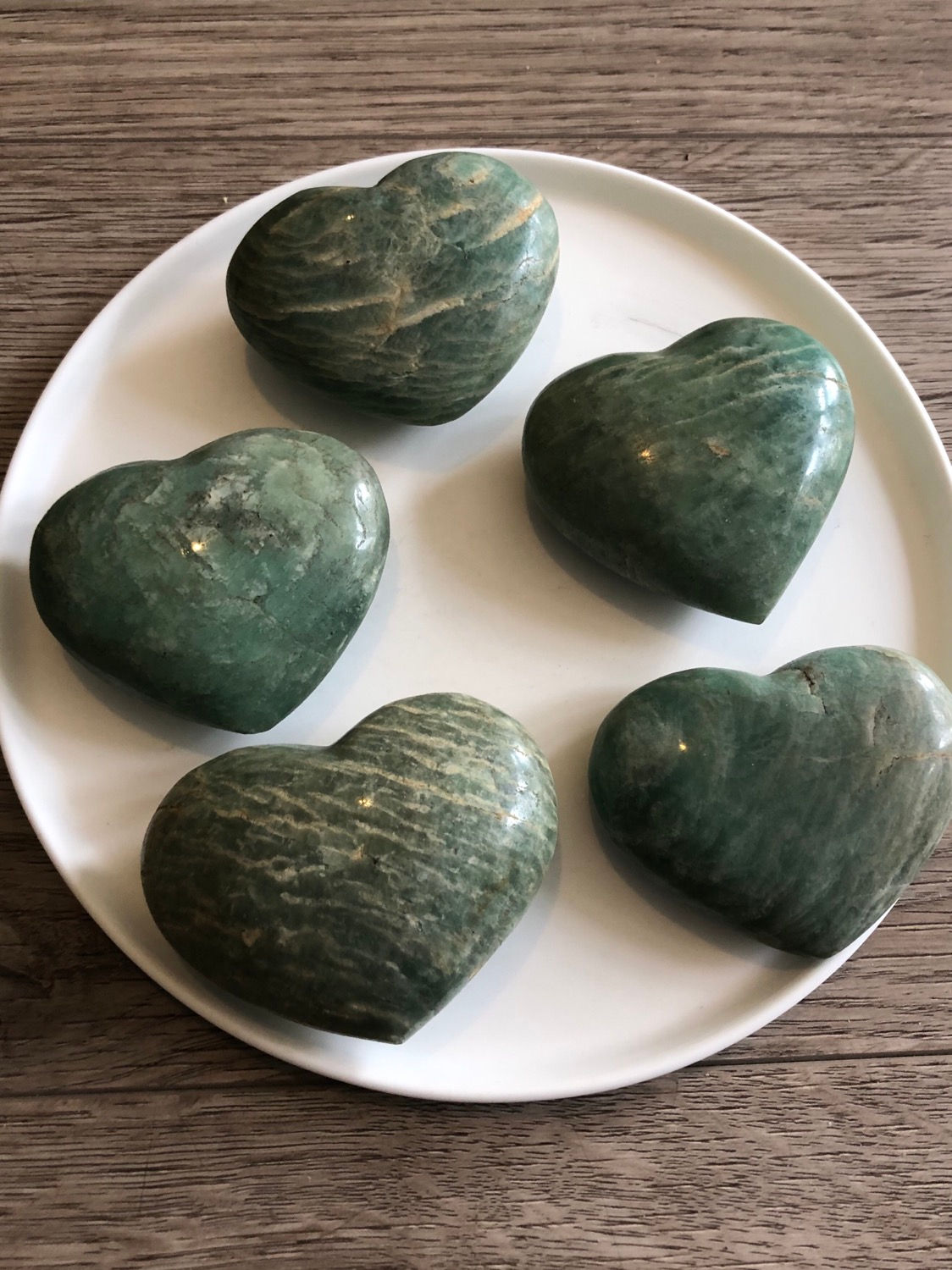 Amazonite Hearts - Large 