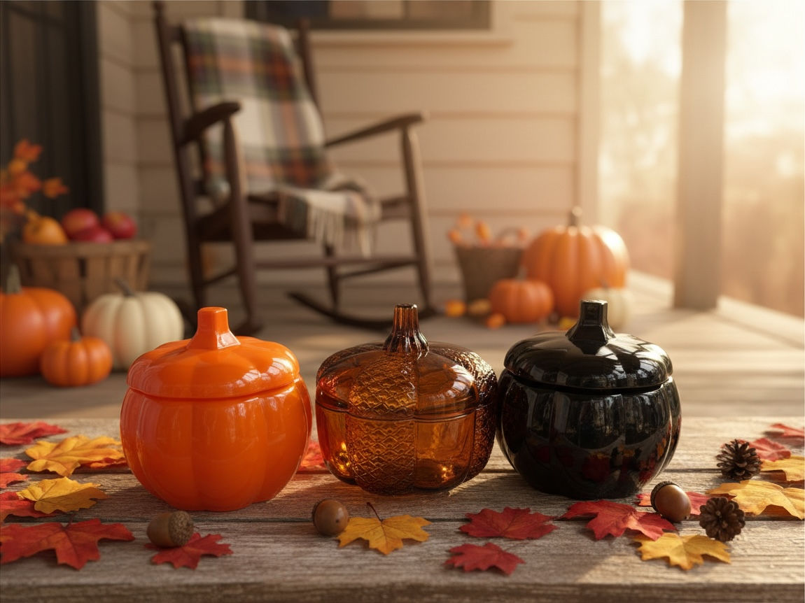 Amber Pumpkin Jar