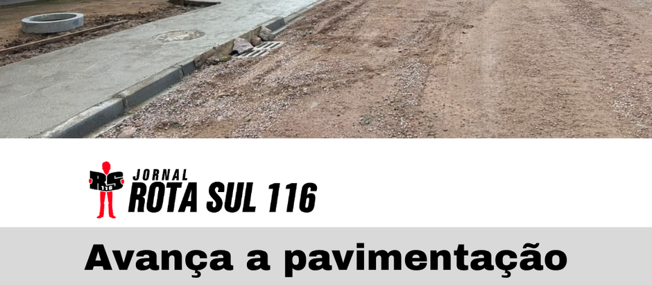 Avança a pavimentação asfáltica na Rua Daltívia Ribeiro de Lima, na comunidade do Leão em Agudos do Sul