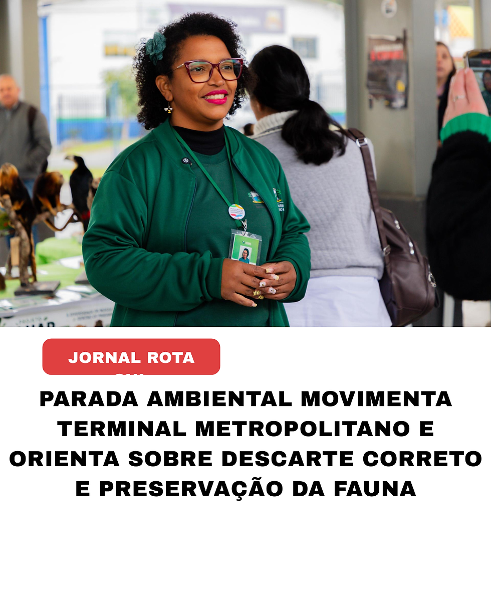 Parada Ambiental movimenta Terminal Metropolitano e orienta sobre descarte correto e preservação da fauna