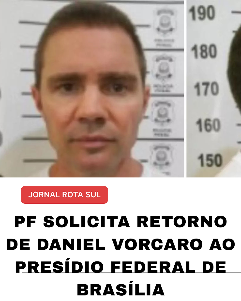 PF solicita retorno de Daniel Vorcaro ao presídio federal de Brasília