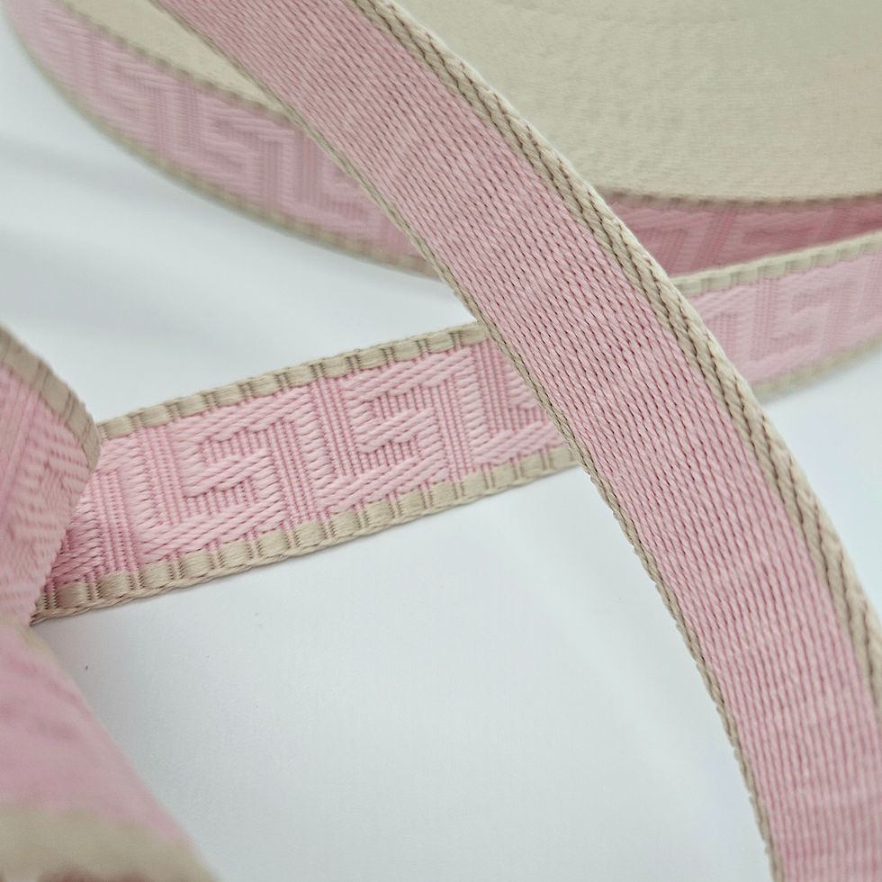 Thumbnail:  1" Greek Webbing in Bubblegum Cream