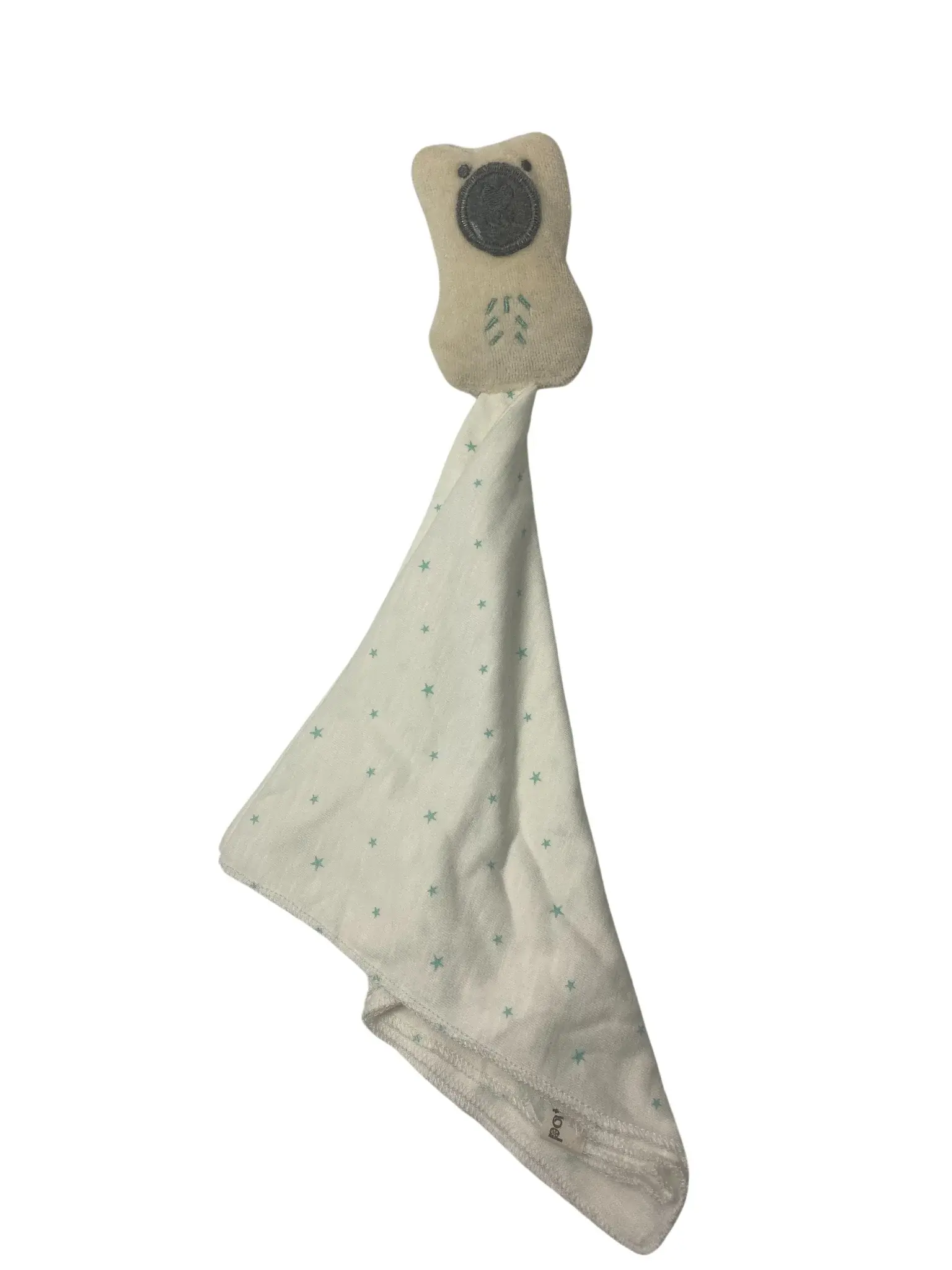 personalisiertes Bio Schnuffeltuch Eisbaer für Babys