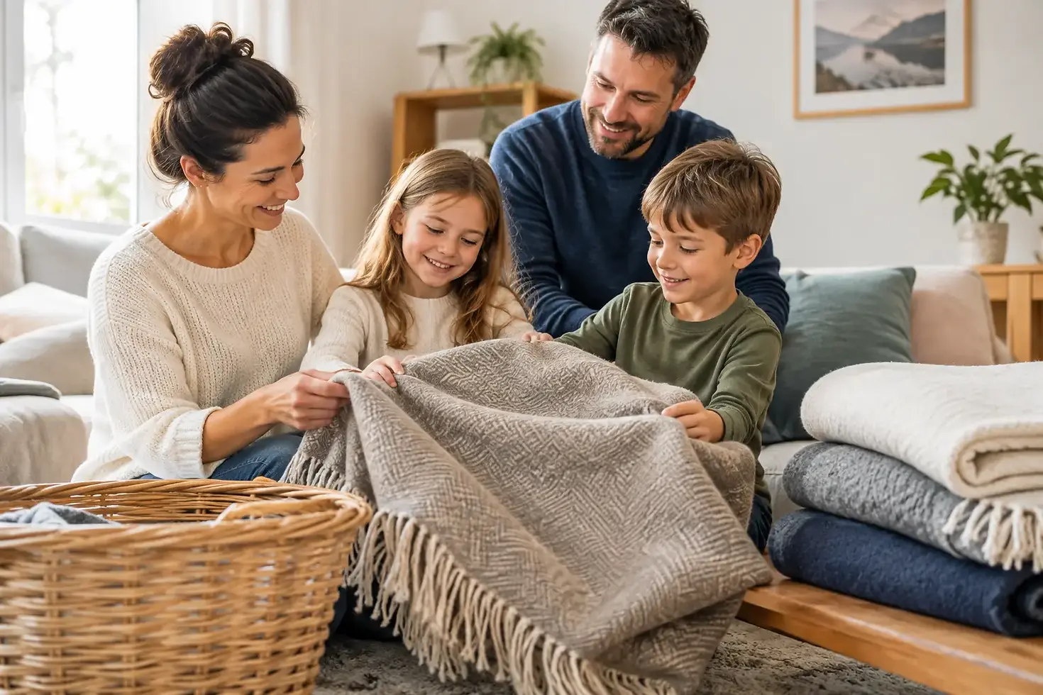Wie pflegt man Wolldecken richtig im Familienalltag?