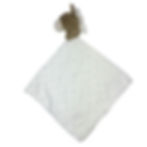 personalisiertes Schnuffeltuch Pferd beige für Babys