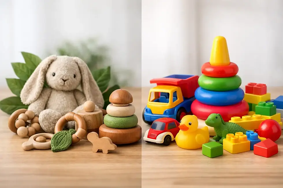 Bio Spielzeug oder Plastikspielzeug?
