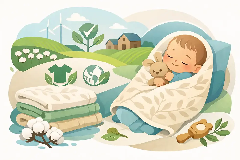 GOTS zertifizierte Babydecke richtig wählen