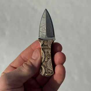 brass, dagger, Damascus
