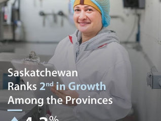 Saskatchewan ranked 2nd in Wholesale Trade in Canada