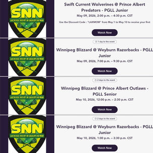SNN Sports Weekend Broadcast Schedule : May 9-10, 2026