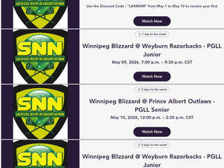 SNN Sports Weekend Broadcast Schedule : May 9-10, 2026