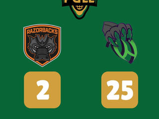 Swift Current Wolverines dominate Weyburn Razorbacks 25-2 at the Tom Zandee Sports Arena