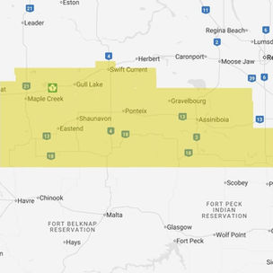 FREEZING RAIN WARNING NOW INCLUDES SOUTH CENTRAL SASKATCHEWAN
