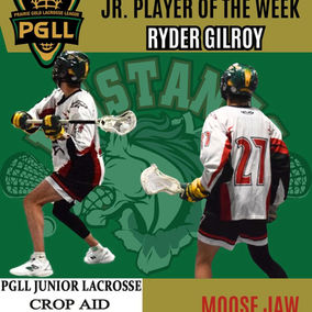 Moose Jaw Mustangs Ryder Gilroy named Crop Aid Nutrition PGLL Junior Player of the Week