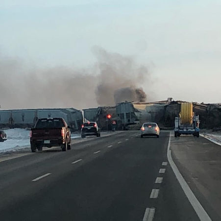 CN Train Derails North of Saskatoon