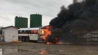 Fuel truck fire south of Nipawin