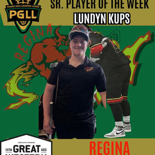 Lundyn Kups named Great Western Breweries PGLL Senior Player of the Week