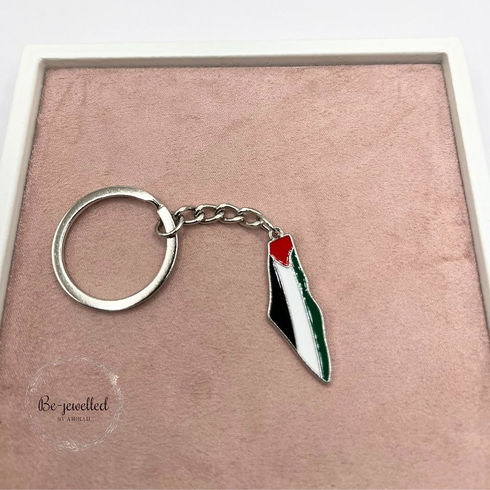 Palestinian flag keyring durable and stylish design