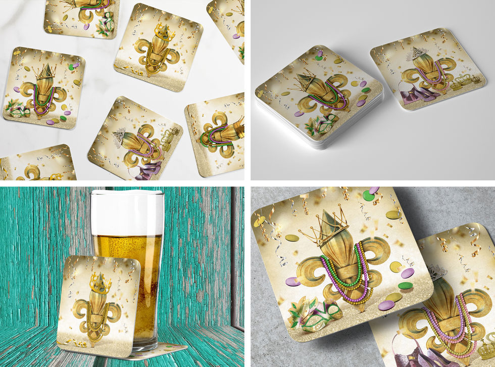 Lagniappe Life Products Coaster Collection Fleur de Lis.jpg