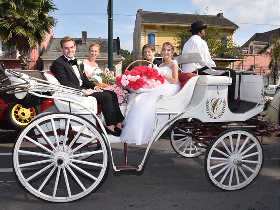 Spring Fiesta Parade Carriage Ride, Promenade in Jackson Square, and Gala