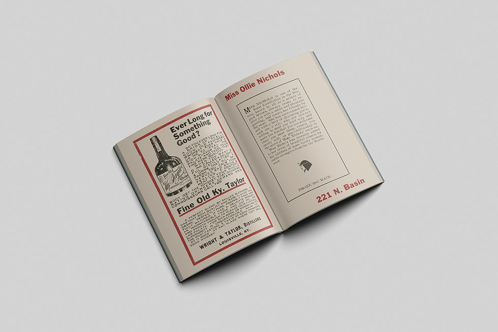 Thumbnail: Blue Book Sample Page of Brothel Advertisement