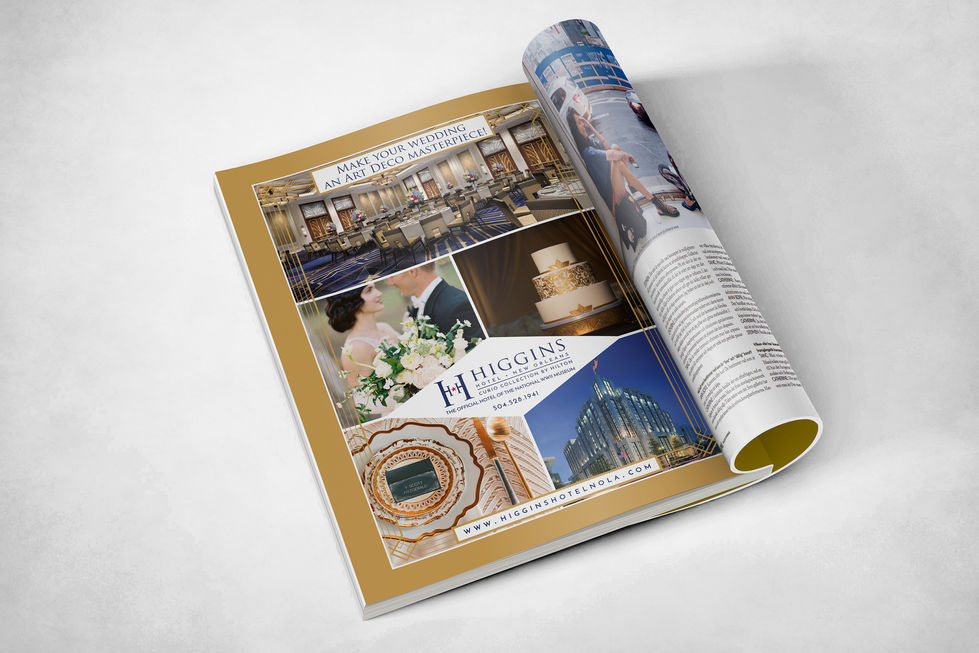 Higgins Hotel Newspaper Print Ad New Orleans Bride Magazine.jpg