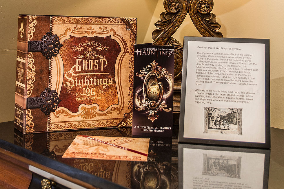 Bourbon Orleans Hotel Ghost Sightings Log