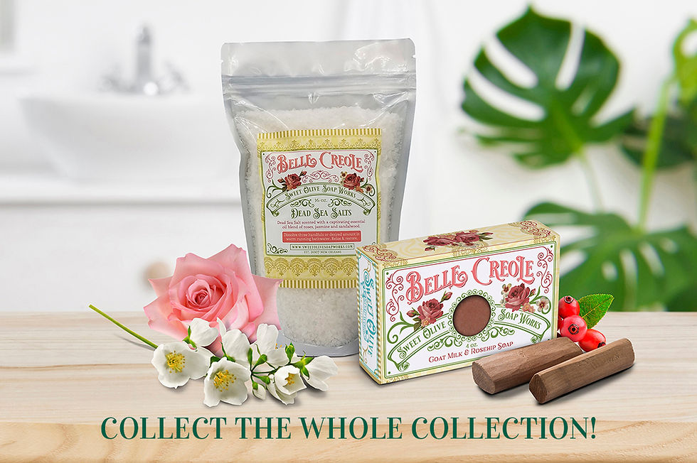Thumbnail: Belle Creole Goat Milk & Rosehip Soap