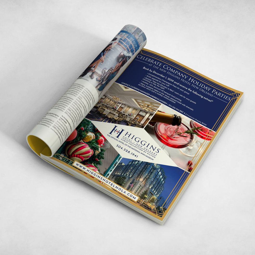 Higgins Hotel Newspaper Print Ad Christmas Party.jpg