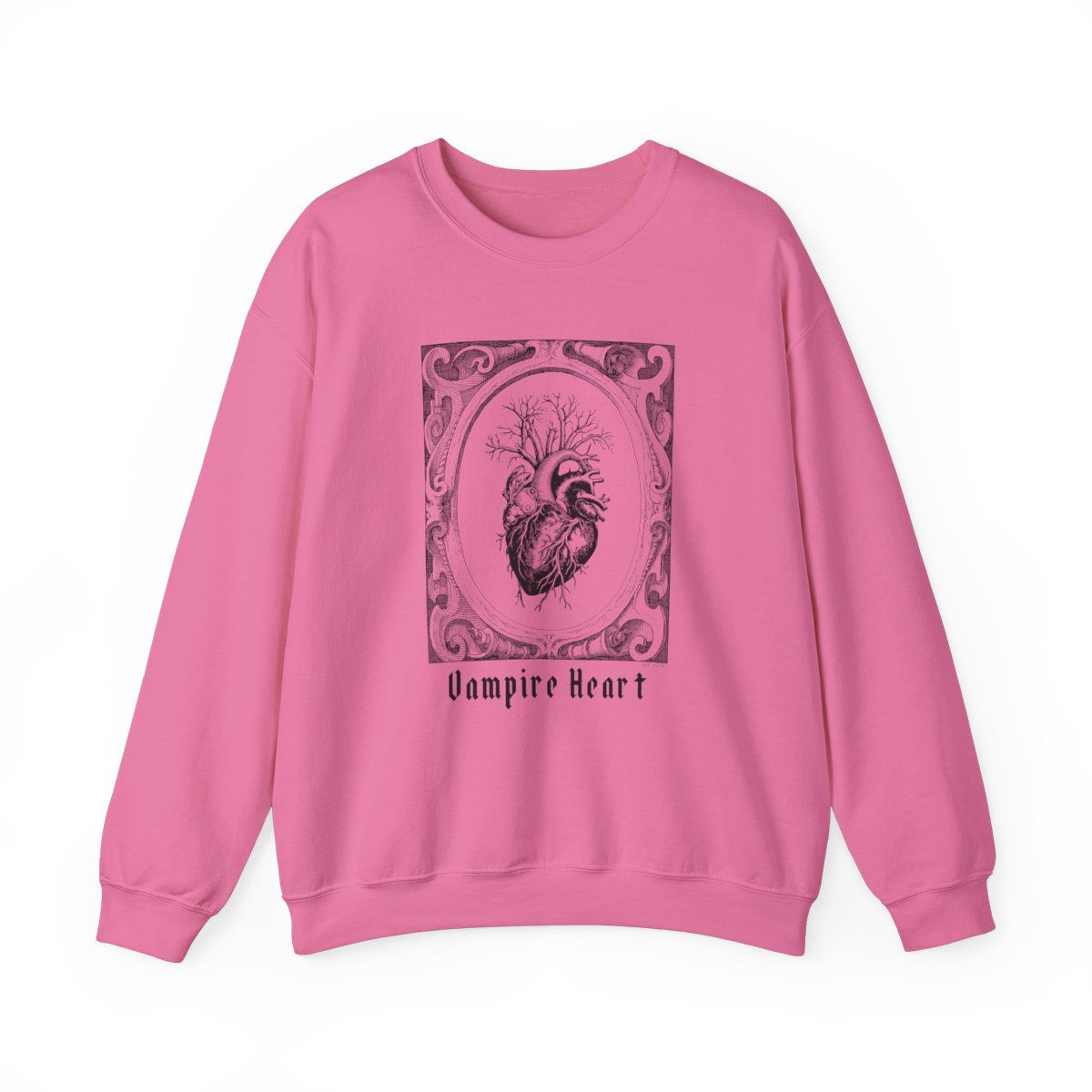 Vampire Heart Unisex Heavy Blend™ Crewneck Sweatshirt, Dark Ink
