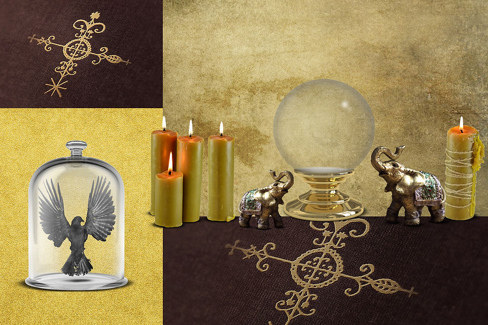 Thumbnail: Voodoo Vévé New Orleans Digital Scrapbook Kit Graphics Collection